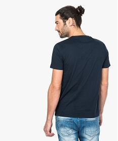 tee-shirt a manches courtes avec motif 3d sur lavant bleu7548601_3
