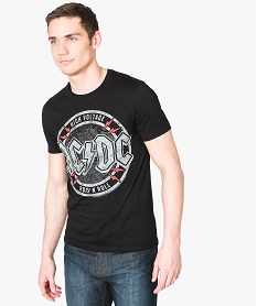 GEMO Tee-shirt à manches courtes ACDC noir standard