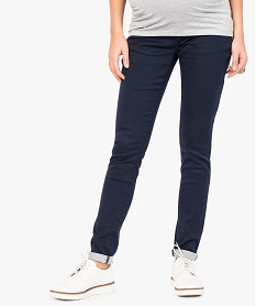 GEMO Pantalon de grossesse coupe slim Bleu