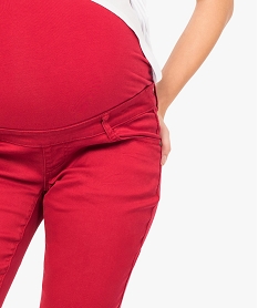 pantalon de grossesse coupe slim rouge7549501_2