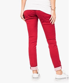 pantalon de grossesse coupe slim rouge7549501_3