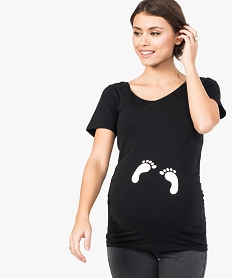 tee-shirt de grossesse imprime a manches courtes imprime7553701_1