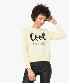 TEE-SHIRT NOIR SWEAT JAUNE