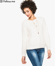 pull a maille poilue beige7571101_1