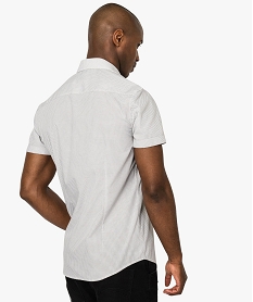 chemise slim fit imprimee a manches courtes imprime chemise manches courtes7577401_3