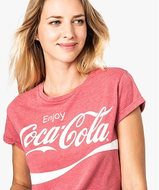 tee-shirt court esprit retro - coca-cola blanc7581701_2