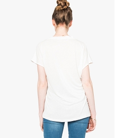 tee-shirt ample bimatiere imprime japonisant blanc7582101_3