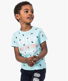 GEMO Tee-shirt à message motifs fruits dore