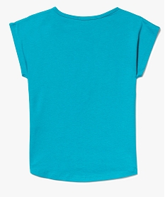 tee-shirt ample imprime girly et sequins bleu7584601_3