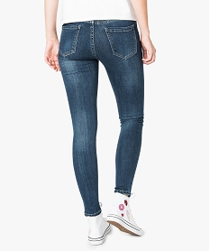 jean skinny use avec strass et perles sur les cuisses bleu pantalons jeans et leggings7587001_3