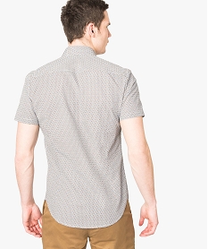 chemise manches courtes coupe slim a motifs imprime7590601_3