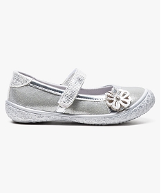 babies pailletees avec motif fleur sur le dessus gris ballerines7600201_1