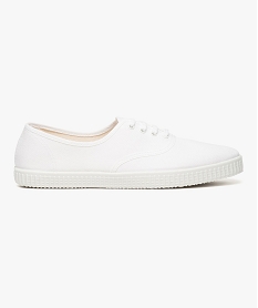 GEMO Tennis lacées en toile Blanc