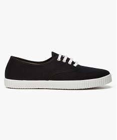 GEMO Tennis basses en toile colorée noir standard