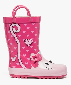 GEMO Bottes de pluie chat Rose