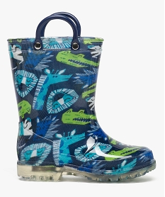 GEMO Bottes de pluie lumineuses motifs animaux Bleu