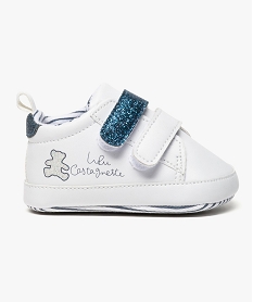 CHAUSSETTE RAYE BLANC/CORT LAYETTE BLANC/MARINE