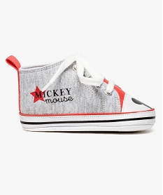 tennis naissance a lacets imprime mickey - disney gris chaussures de naissance7617101_1