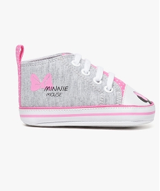 GEMO Chaussure de naissance motif pois - Minnie Mouse Disney Gris