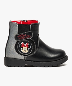 bottine montante a semelle crantee - minnie mouse noir7621801_1