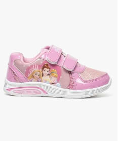 GEMO Baskets à scratch avec semelle lumineuse - Princesses Disney Rose