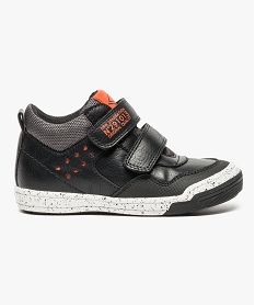GEMO Baskets multi-matières fermeture scratch Noir
