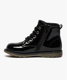 boots lace verni a empiecement etoile noir bottes et boots7632101_3