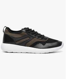 GEMO Baskets running bicolores en mesh Noir