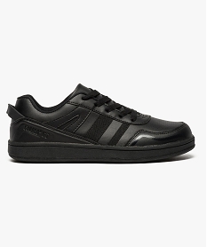 GEMO Baskets de running unies fermeture à lacets Noir