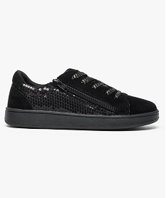 GEMO Tennis basses en suédine avec sequins noir standard