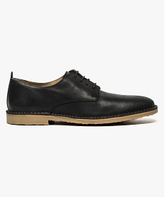 derbies dessus cuir texture noir chaussures de ville7645701_1