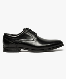 derbies en cuir a surpiqures noir chaussures de ville7645901_1