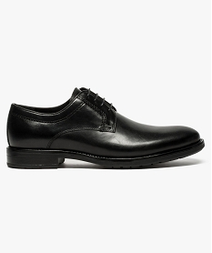 derby tout cuir a semelle crantee noir chaussures de ville7646101_1