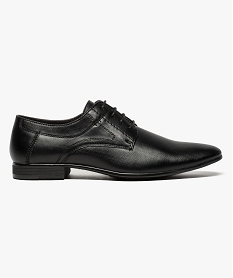 derbies en simili cuir avec surpiqures sur les cotes noir chaussures de ville7646401_1