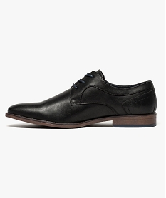 derbies aspect cuir texture avec lacets contrastants noir chaussures de ville7646701_3
