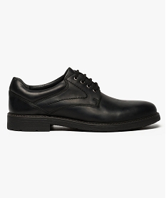 GEMO Derbies en cuir avec semelle crantée noir standard