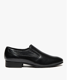 chaussures homme slippers dessus cuir noir7648501_1