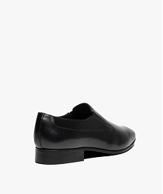 chaussures homme slippers dessus cuir noir7648501_4