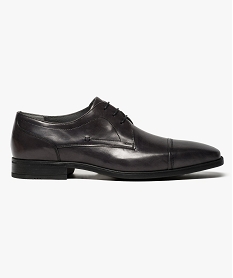 derbies en cuir lisse a bout carre gris chaussures de ville7648701_1