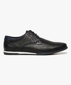 derbies aspect cuir avec semelle en caoutchouc noir7649601_1