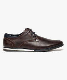 derbies aspect cuir avec semelle en caoutchouc brun7649701_1