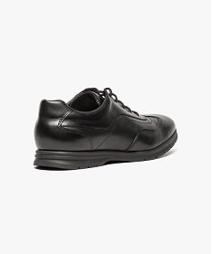 chaussures lacees en cuir a semelle crantee noir7650101_4