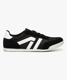 GEMO Basket bi-matières rétro noir standard