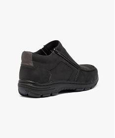 chaussures confort pour homme avec fermeture zippee noir7655201_4
