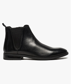 boots en cuir pour homme facon chelsea noir7656401_1