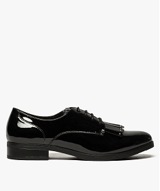 derbies vernis pour femme avec patte mexicaine amovible noir derbies7658801_1