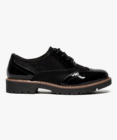 GEMO Derbies effet bi-matières à semelle crantée noir standard