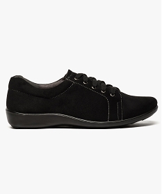 tennis lacee effet veloute noir derbies7661801_1