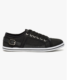 GEMO Tennis basse à boucle et détails irisés noir standard