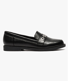 mocassin bout amande a œillets decoratifs noir7671801_1